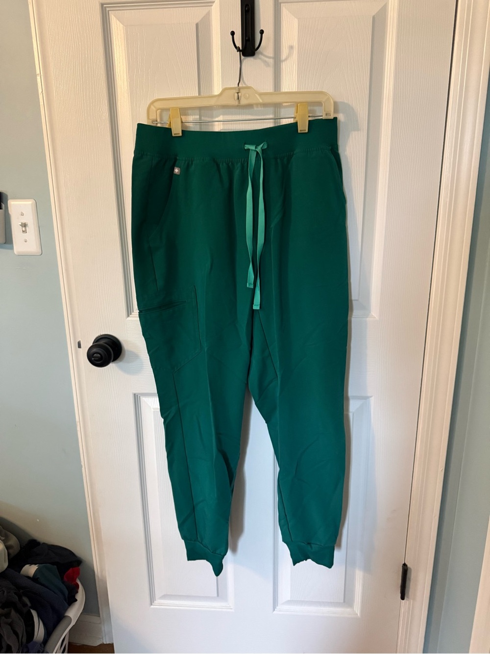 Figs Teal Green Women's Drawstring Jogger Pants